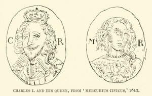 Charles Ier et sa reine, de Mercurius Civicus, 1643 - English School
